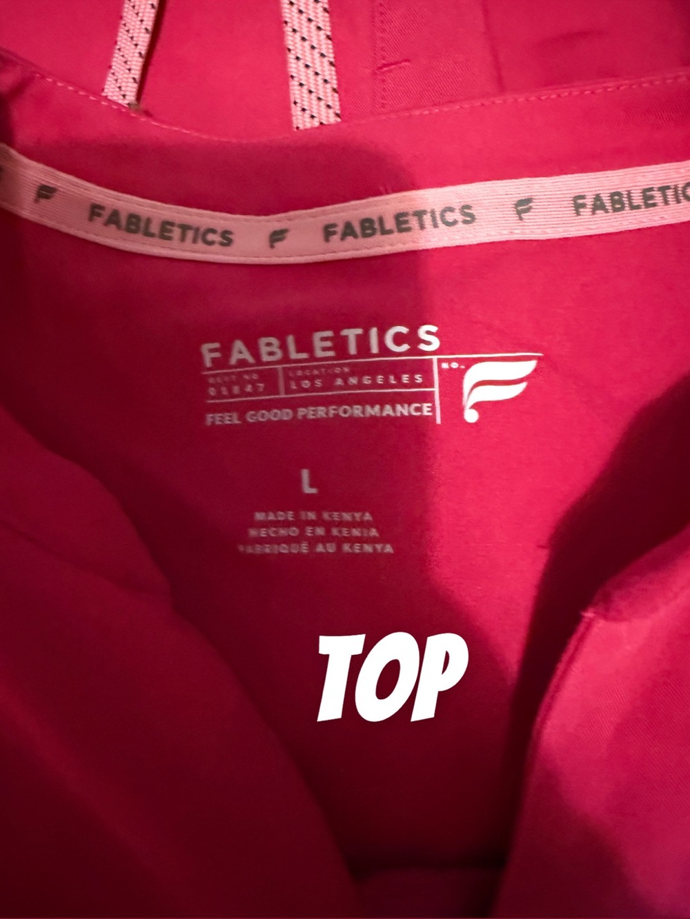 Fabletics Hibiscus Pink Scrub Set - Picture 4 of 5